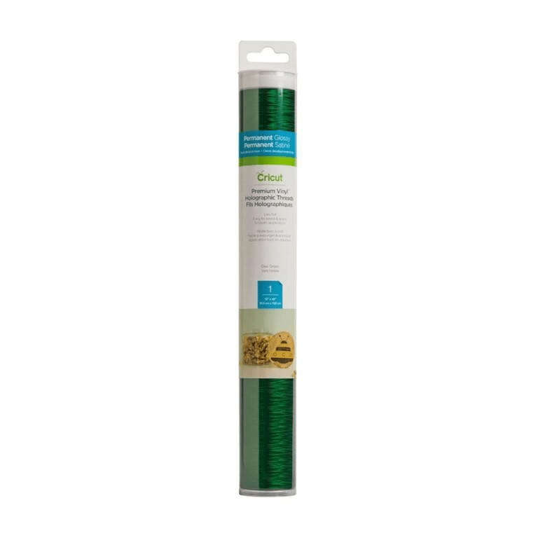Cricut Premium Holographic threads Vinyl Permanent 30.5x122cm True Green 2006967