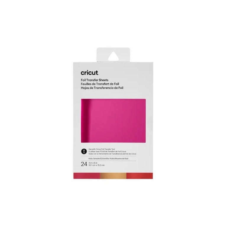 Cricut Transfer Foil Sheets 10x15cm 24-sheets Ruby 2008717