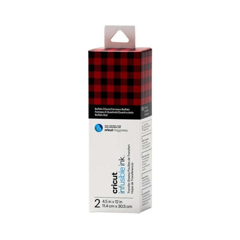 Cricut 2-pack Infusible Ink Pattern Sheet 11.4x30cm Buffalo Check 2008888