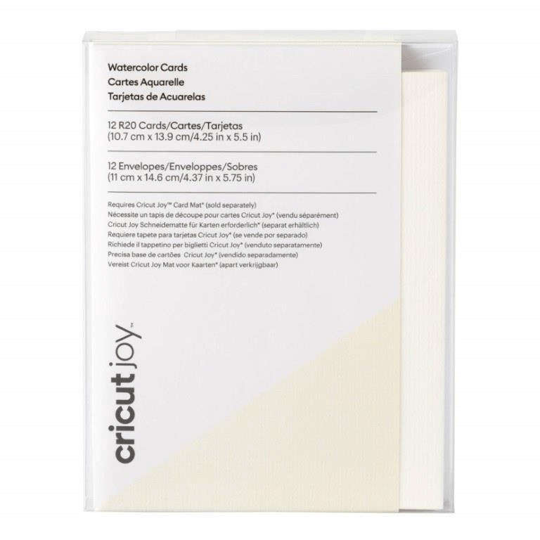 Cricut Joy R20 12-pack Watercolour Cards White 2009984