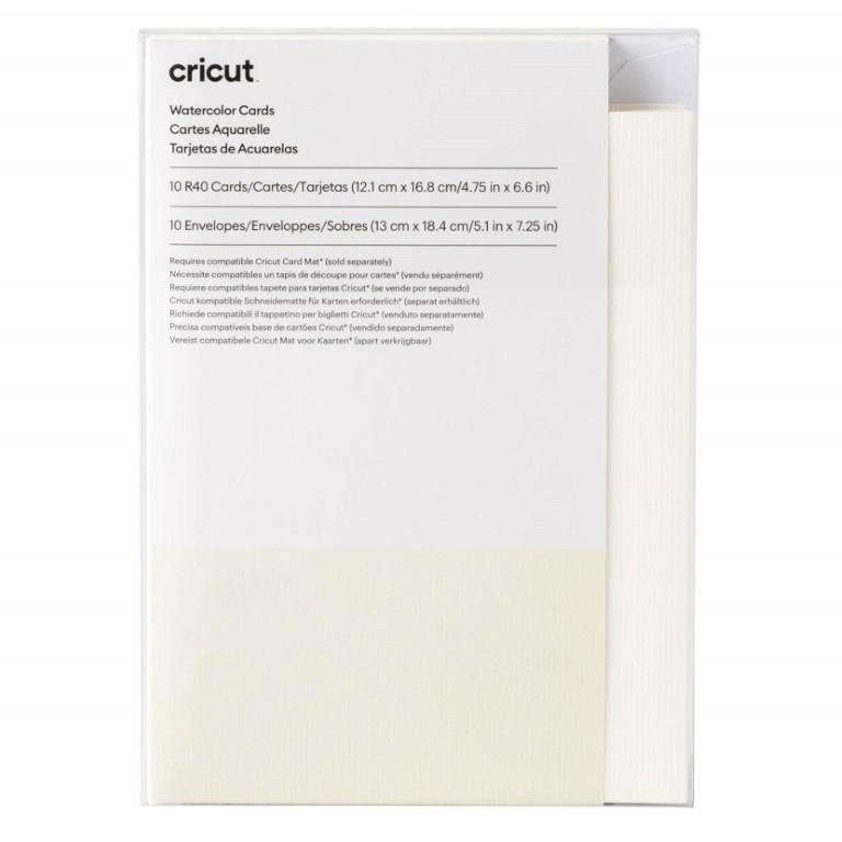 Cricut R40 10-pack Watercolour Cards White 2009985