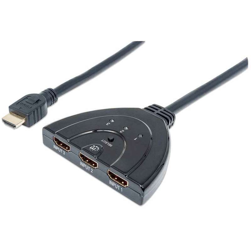 Manhattan 1080P 3-port HDMI Switch 207423
