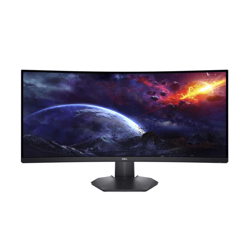 Dell S3422DWG 34.14-inch 3440 x 1440p WQHD 21:9 144Hz 1ms LED VA Curved Monitor 210-AZZE