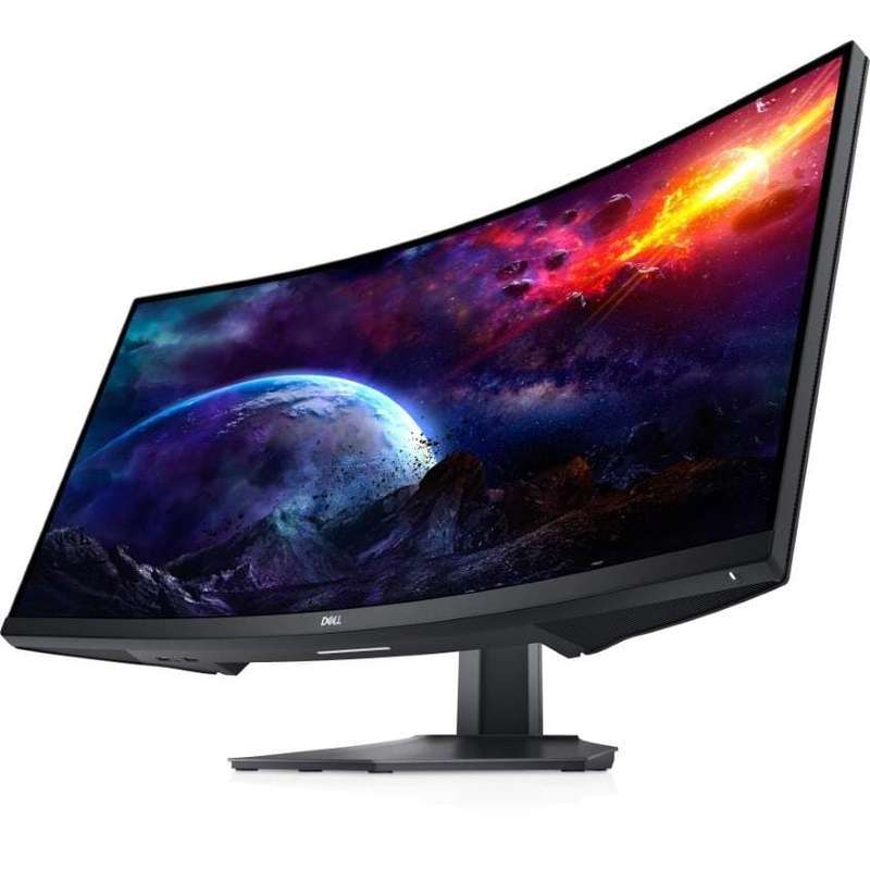 Dell S3422DWG 34.14-inch 3440 x 1440p WQHD 21:9 144Hz 1ms LED VA Curved Monitor 210-AZZE