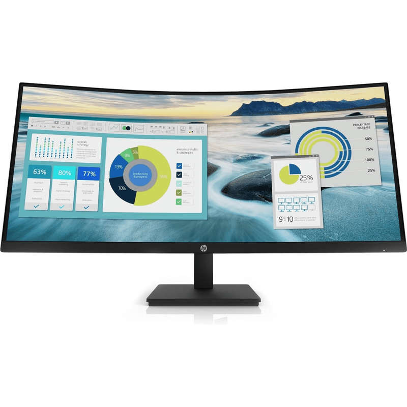 HP P34hc G4 34-inch 3440 x 1440p WQHD 21:9 100hz 5ms VA Curved Monitor 21Y56AS