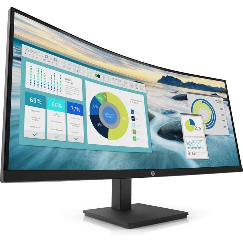 HP P34hc G4 34-inch 3440 x 1440p WQHD 21:9 100hz 5ms VA Curved Monitor 21Y56AS
