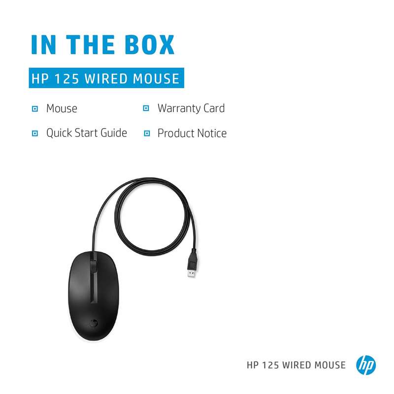 HP 125 Wired Mouse 265A9AA