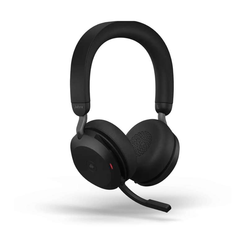 Jabra Evolve2 75 Headset Wireless Head-band Office/Call Center Bluetooth Charging Stand Black 275...