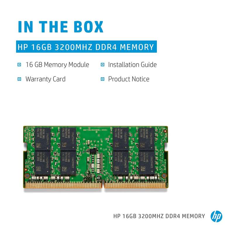 HP 8GB 3200MHz DDR4 Memory 286H8AA