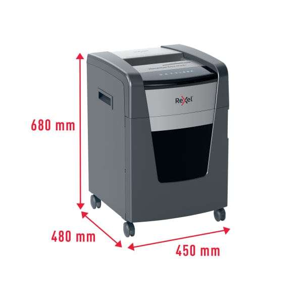 Rexel Momentum Extra XP418+ Jam Free Cross Cut Paper P4 Shredder 301062