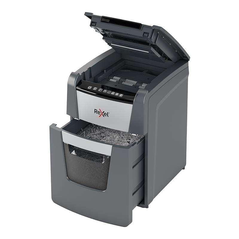 Rexel Optimum AutoFeed+ 90X Automatic Cross Cut P4 Paper Shredder 301411