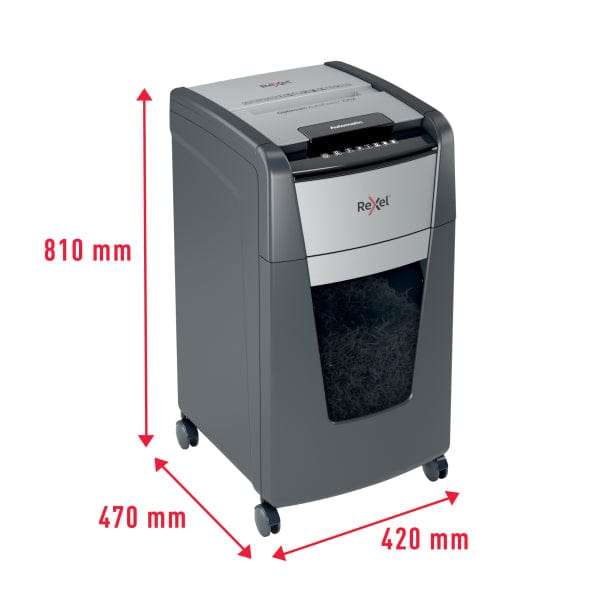 Rexel Optimum AutoFeed+ 225X Automatic Cross Cut P4 Paper Shredder 301417