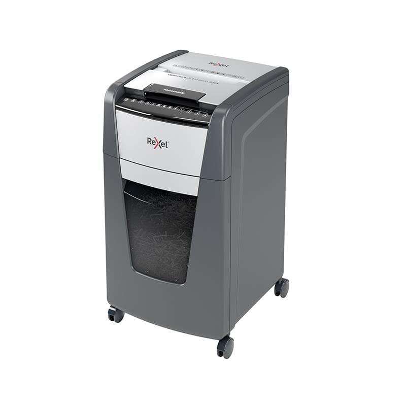 Rexel Optimum AutoFeed+ 300X Automatic Cross Cut P4 Paper Shredder 301422
