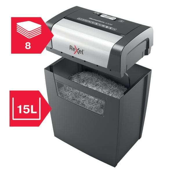 Rexel Momentum X308 Cross Cut P3 Paper Shredder 303004