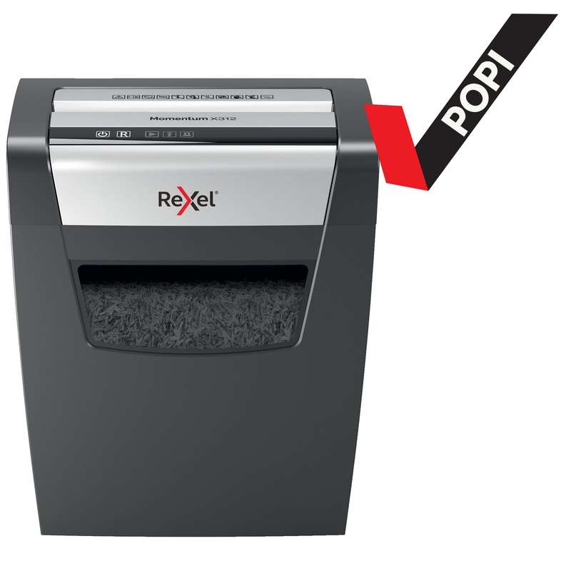 Rexel Momentum X312 Cross Cut P3 Paper Shredder 303006