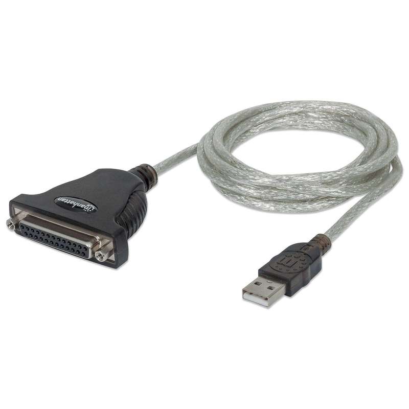 Manhattan 1.8m Full-Speed USB to Db25 Parallel Printer Converter 336581