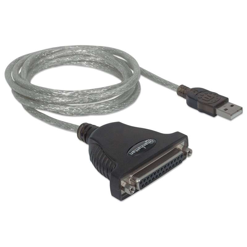 Manhattan 1.8m Full-Speed USB to Db25 Parallel Printer Converter 336581