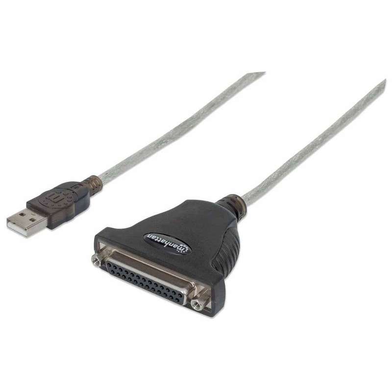 Manhattan 1.8m Full-Speed USB to Db25 Parallel Printer Converter 336581