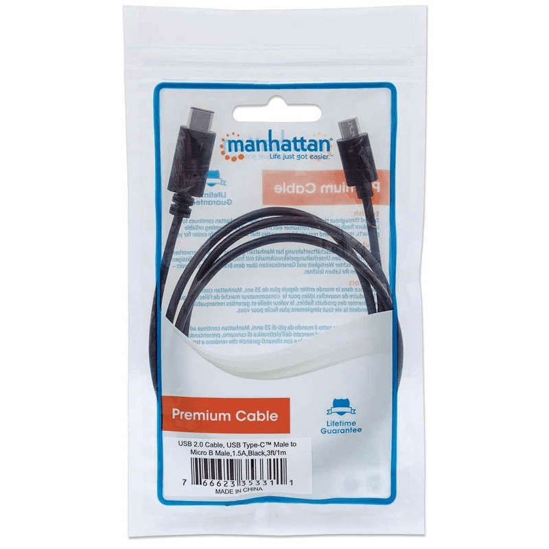 Manhattan 1m Hi-Speed USB C Device Cable 353311