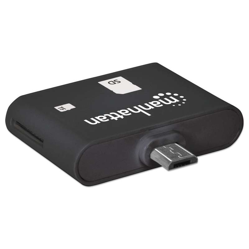 Manhattan Mobile OTG Card Reader/Writer 24-In-1 OTG Enabled Smartphone/Tablets 406208
