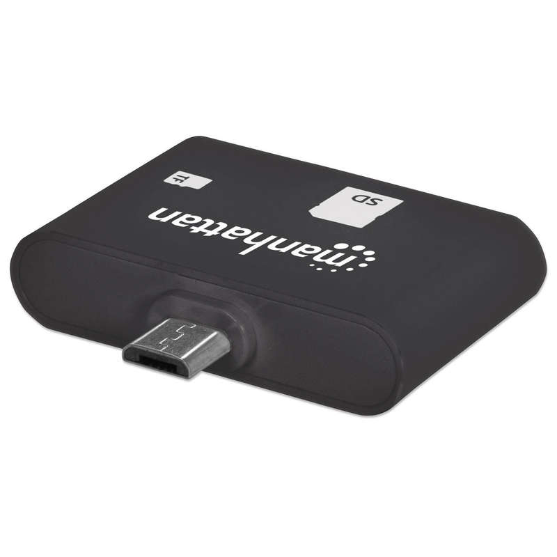 Manhattan Mobile OTG Card Reader/Writer 24-In-1 OTG Enabled Smartphone/Tablets 406208