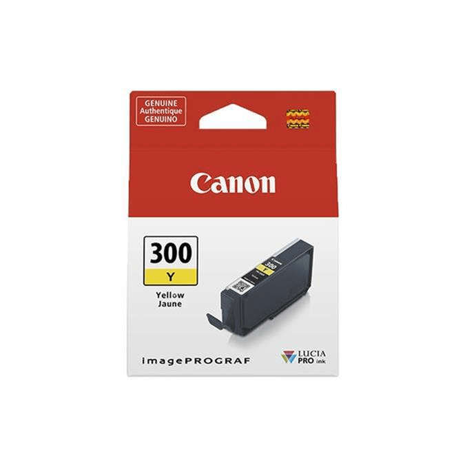 Canon PFI-300 Yellow Printer Ink Cartridge Original 4196C001 Single-pack
