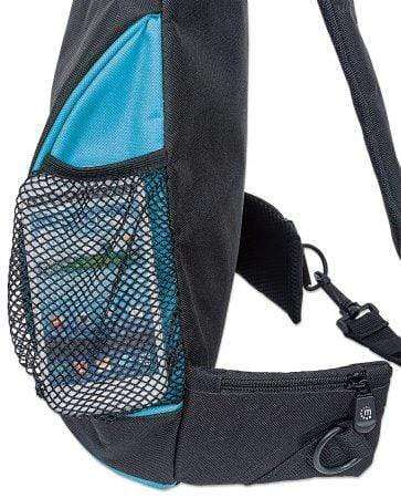 Manhattan Dashpack Notebook Case 12-inch Sling Case Black and Blue