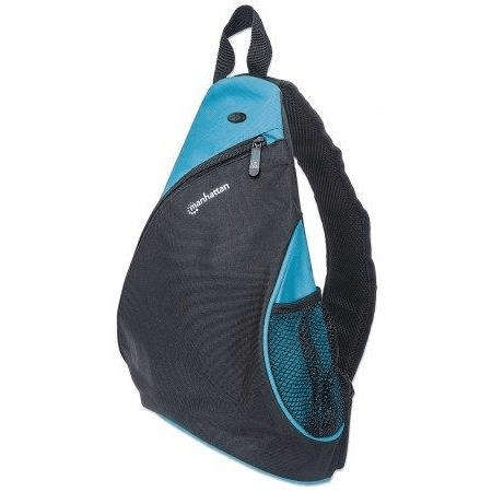 Manhattan Dashpack Notebook Case 12-inch Sling Case Black and Blue