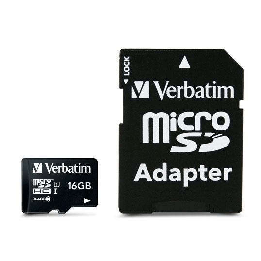 Verbatim Premium Memory Card 16GB MicroSDHC Class 10 44082