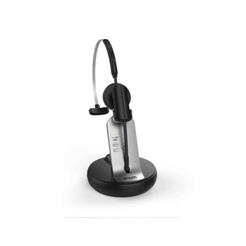Snom A170 Wireless DECT Headset Wideband Noise Cancellation Over the Ear 4387