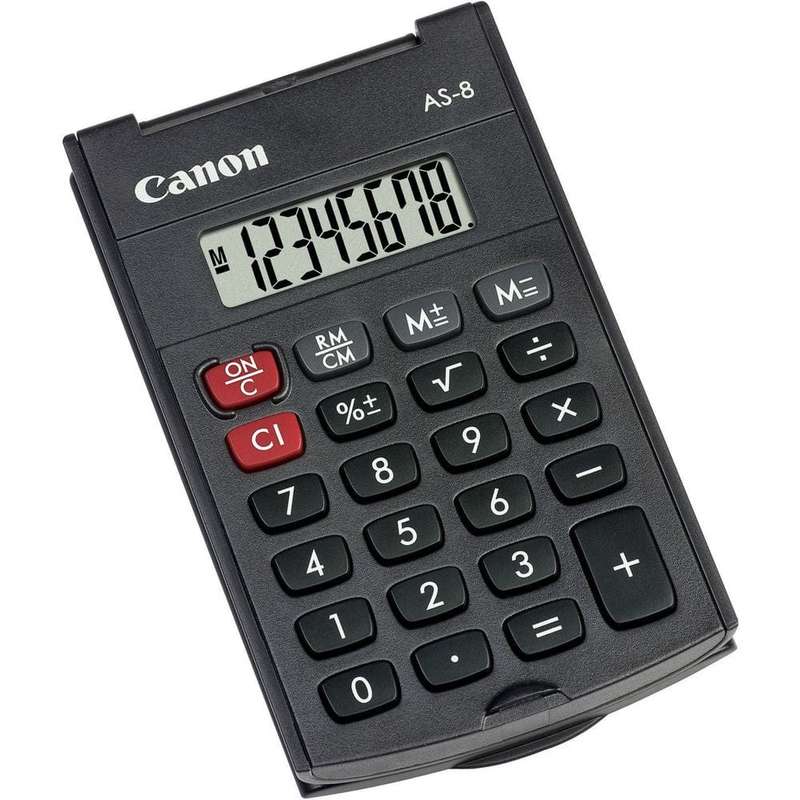 Canon AS-8 Pocket Calculator Grey 4598B001
