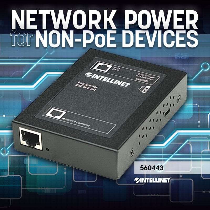 Intellinet 560443 Power over Ethernet Splitter