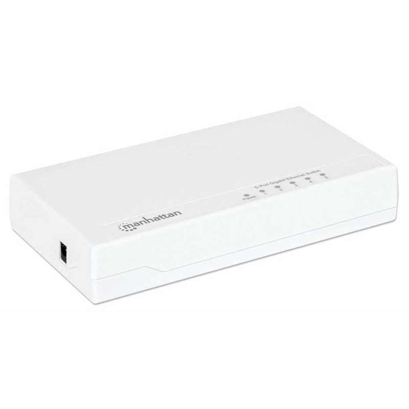 Manhattan 5-port Gigabit Ethernet Switch Desktop Size Plastic IEEE 802.3az 560696