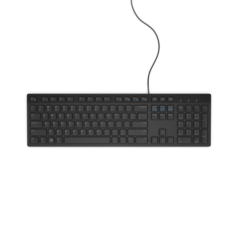 Dell KB216 Keyboard USB QWERTY US International Black