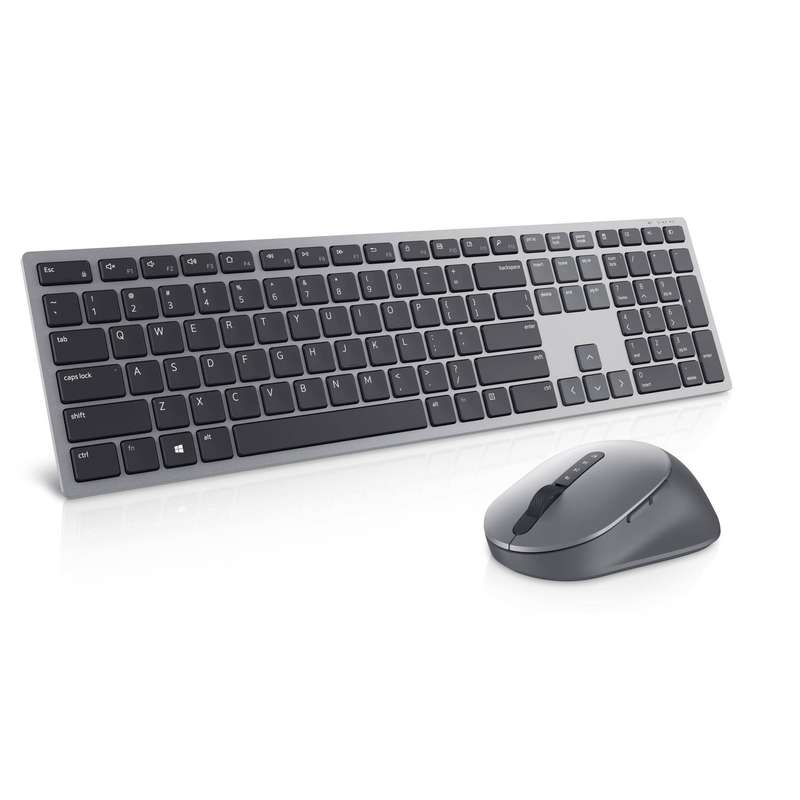 Dell KM7321W keyboard RF Wireless + Bluetooth QWERTY US International Grey Titanium