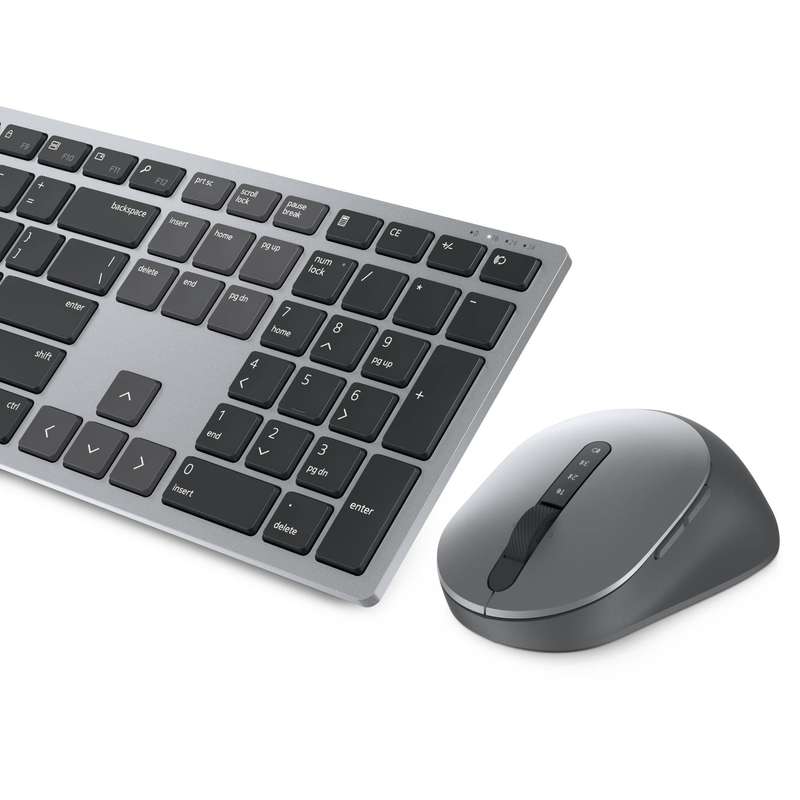 Dell KM7321W keyboard RF Wireless + Bluetooth QWERTY US International Grey Titanium