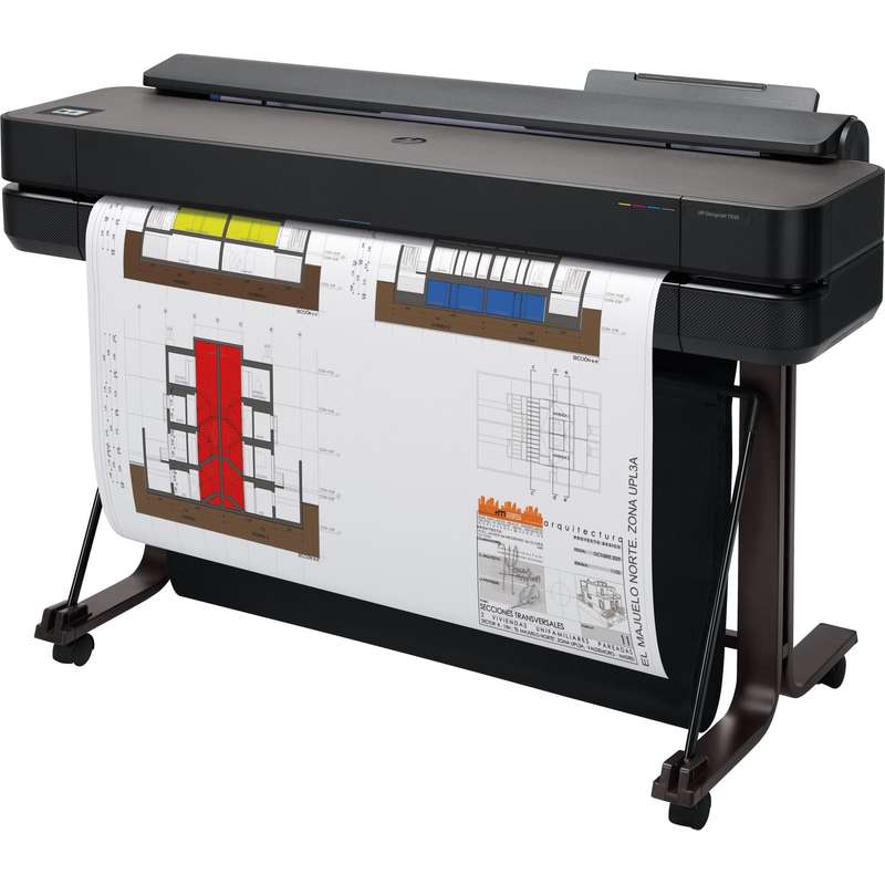 HP Designjet T650 large format printer Wi-Fi Thermal inkjet Colour 2400 x 1200 DPI 914 x 1897 mm ...