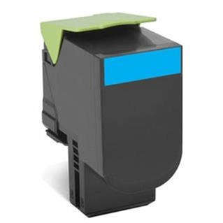 Lexmark 70C80C0 Cyan Toner Cartridge 1,000 pages Original Single-pack