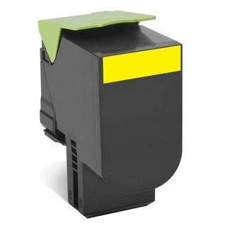 Lexmark 70C80Y0 Yellow Toner Cartridge 1,000 pages Original Single-pack