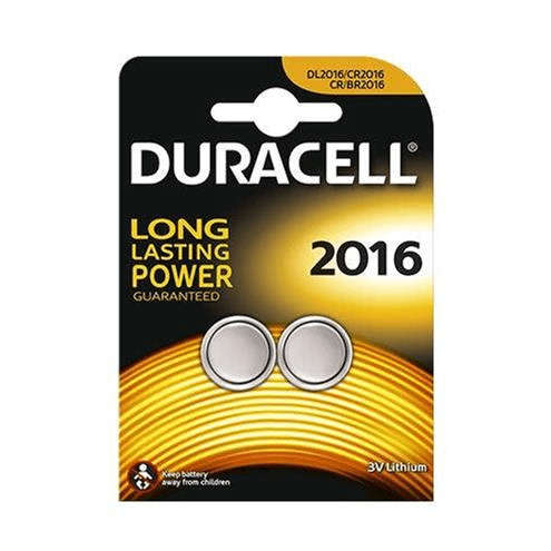 Duracell 3V Coin Lithium Batteries 2016 2-pack x10 803886
