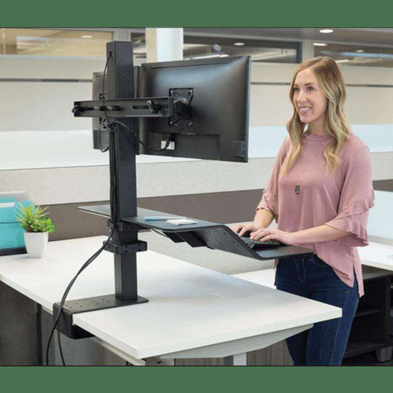 Fellowes Lotus VE Sit-Stand Workstation Dual 8082001
