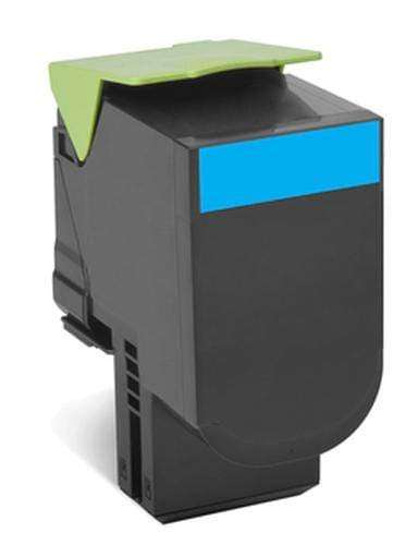 Lexmark 80C80C0 Cyan Toner Cartridge 1,000 pages Original Single-pack