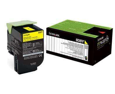 Lexmark 80C80Y0 Yellow Toner Cartridge 1,000 pages Original Single-pack