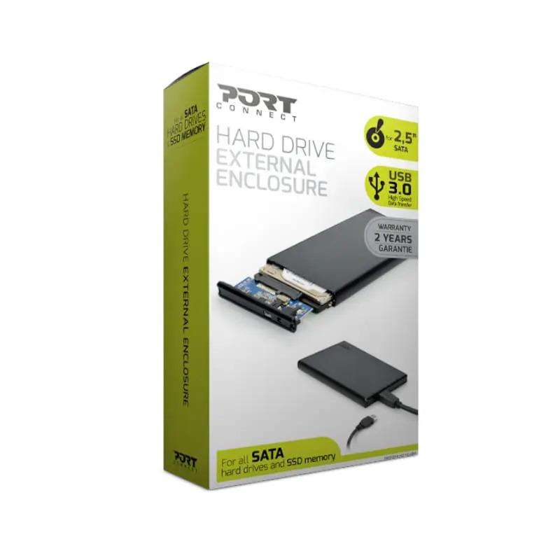 Port Designs 2.5-inch USB3.0 External HDD Enclosure Black 900030