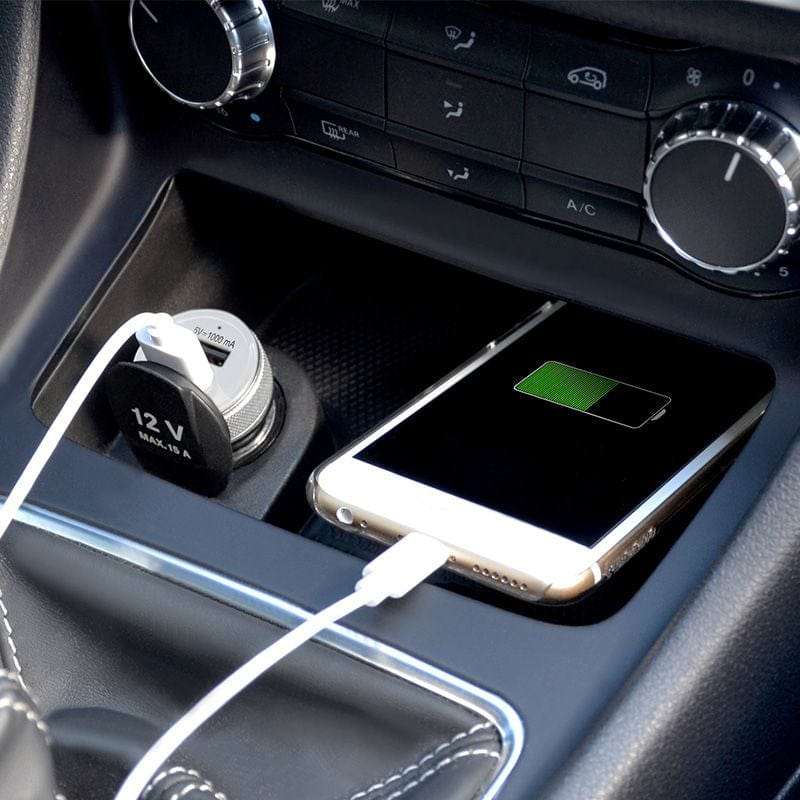 Port Designs 900082 2-port USB Car Charger with Lightning Cable White