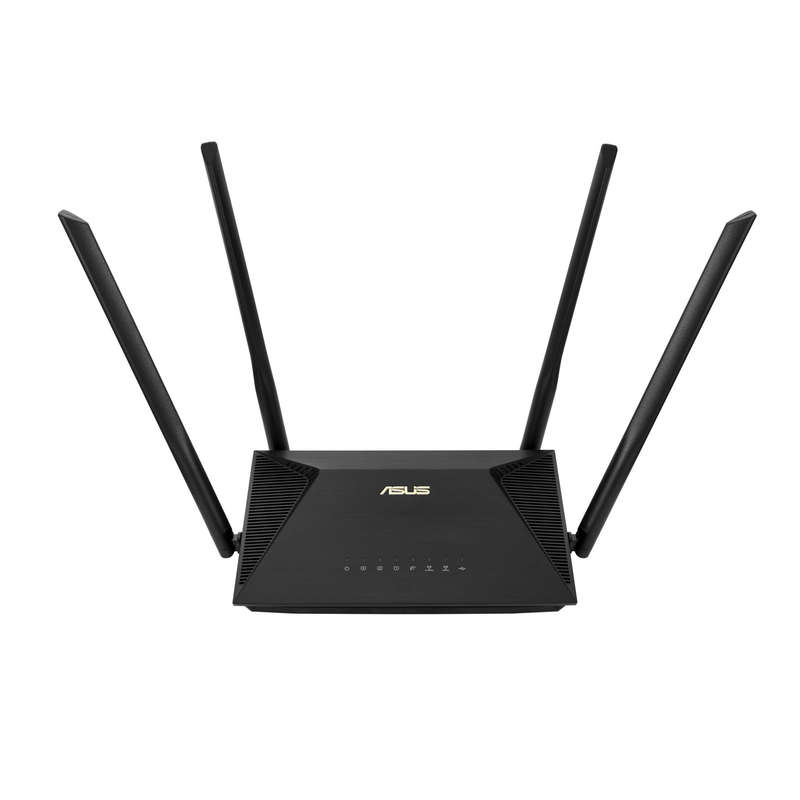 ASUS RT-AX53U Wireless Router - Dual-band 2.4 GHz and 5 GHz Gigabit Ethernet - Black