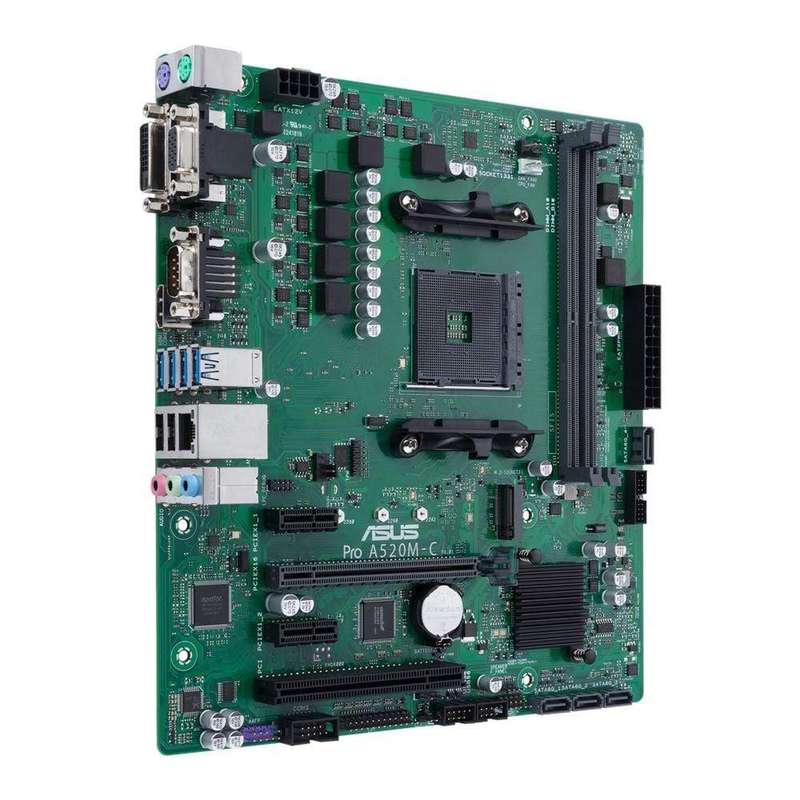 ASUS Pro A520M-C/CSM AMD A520 Socket AM4 Micro ATX Motherboard 90MB1550-M0EAYC