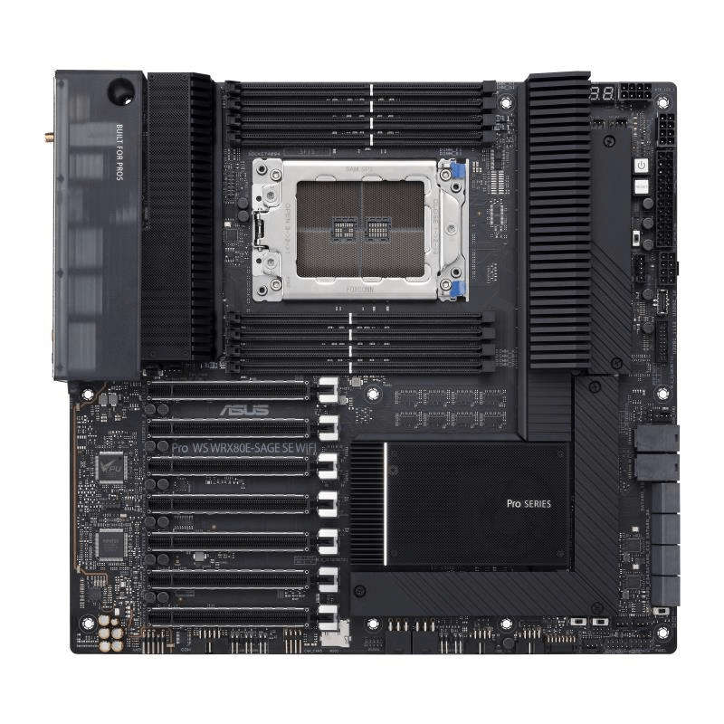 ASUS WRX80E-SAGE SE WiFi AMD WRX80 Socket SP3 Extended ATX Motherboard 90MB1590-M0EAY0