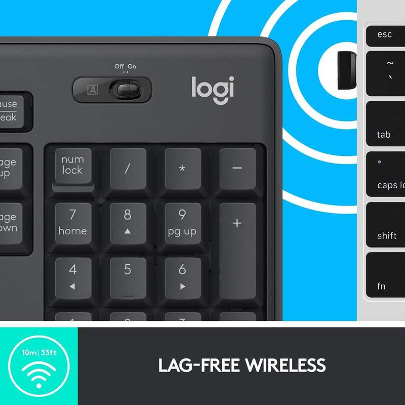 Logitech MK295 Silent Wireless Combo - Graphite 920-009800