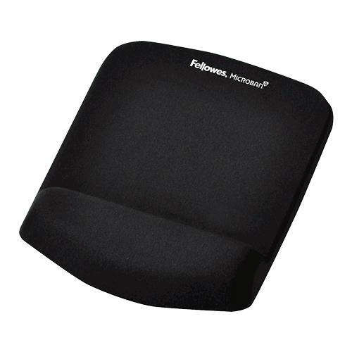 Fellowes PlushTouch Mousepad Wrist Support Black 9252003